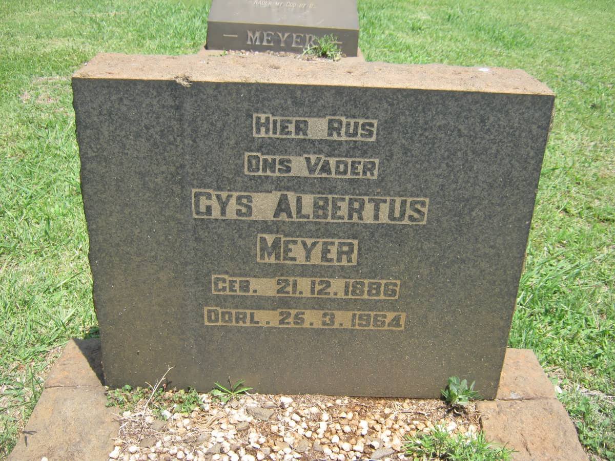 MEYER Gys Albertus 1886-1964