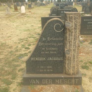 MESCHT Hendrik Jacobus, van der 1938-1974
