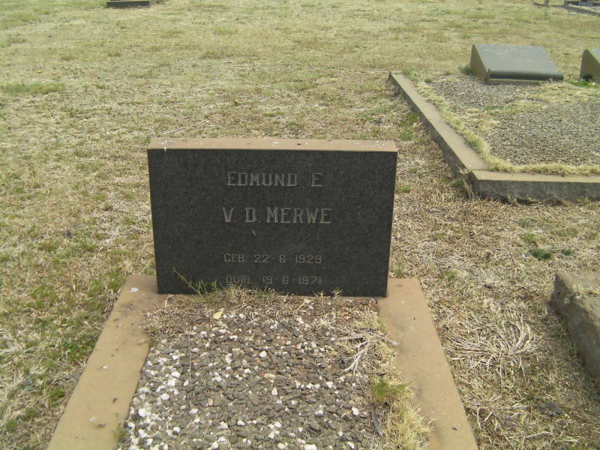 MERWE Edmund E., v.d. 1929-1971