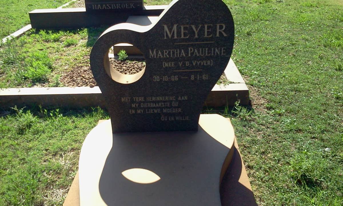 MEYER Martha Pauline nee V.D.VYVER 1906-1961