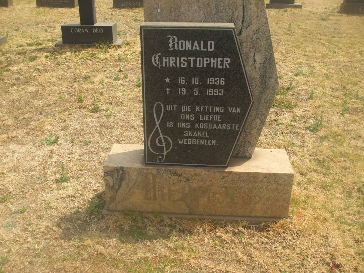 MEINTJIES Ronald Christopher 1936-1993