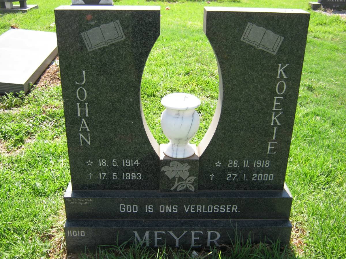 MEYER Johan 1914-1993 &amp; Koekie 1918-2000