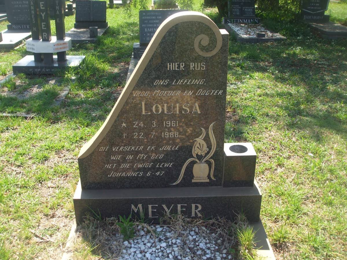 MEYER Louisa 1961-1988