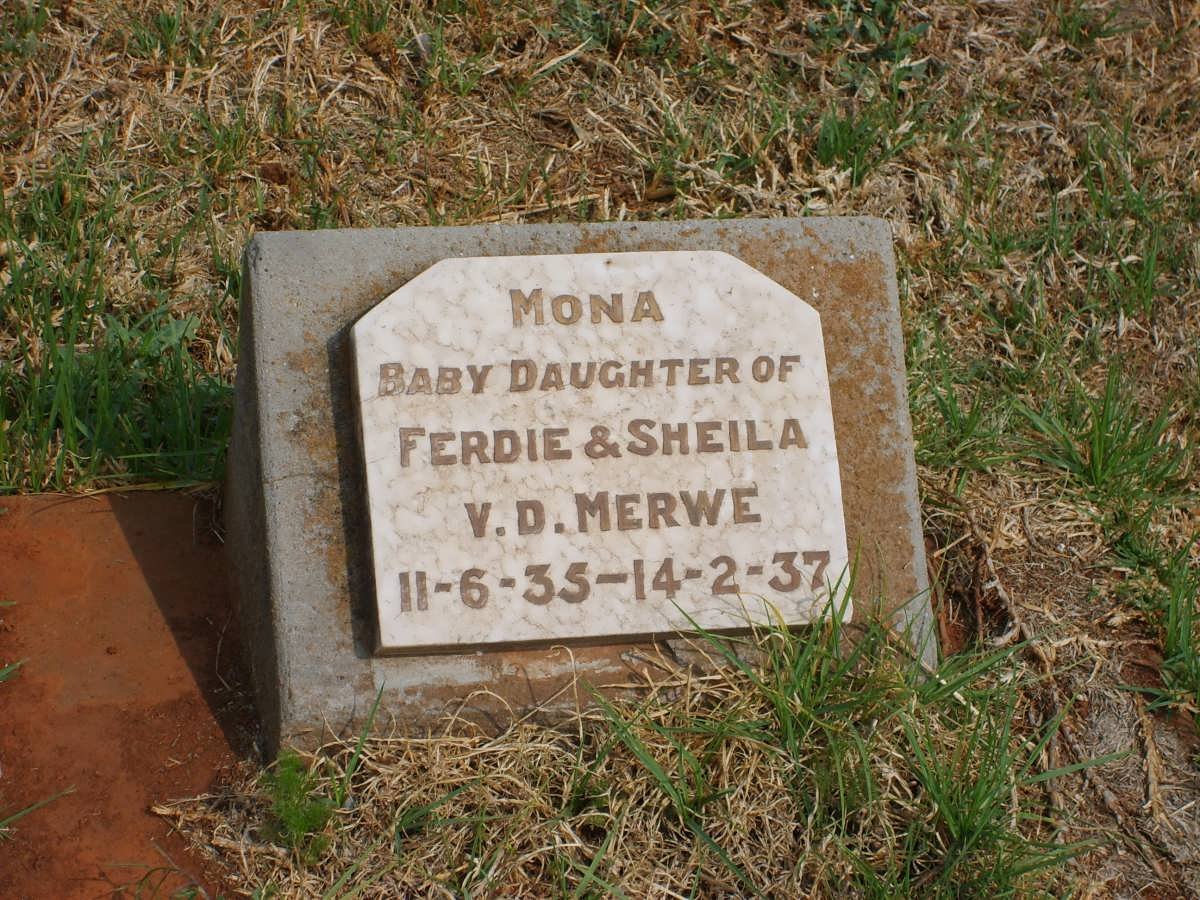 MERWE Mona, v.d. 1935-1937