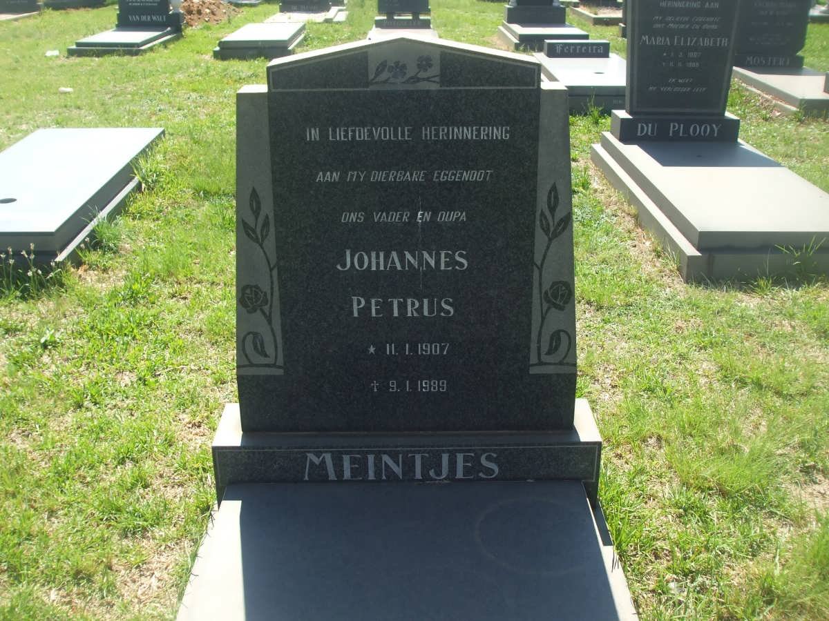 MEINTJES Johannes Petrus 1907-1989