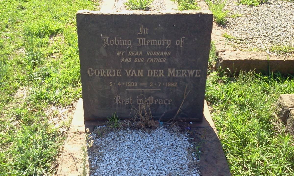 MERWE Corrie, van der 1902-1962