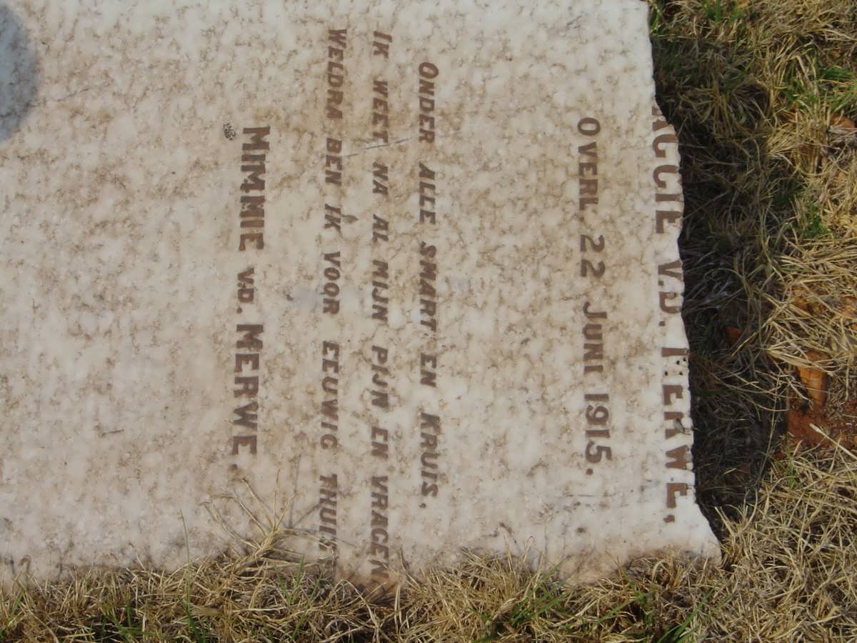 MERWE ?aggie, v.d. -1915