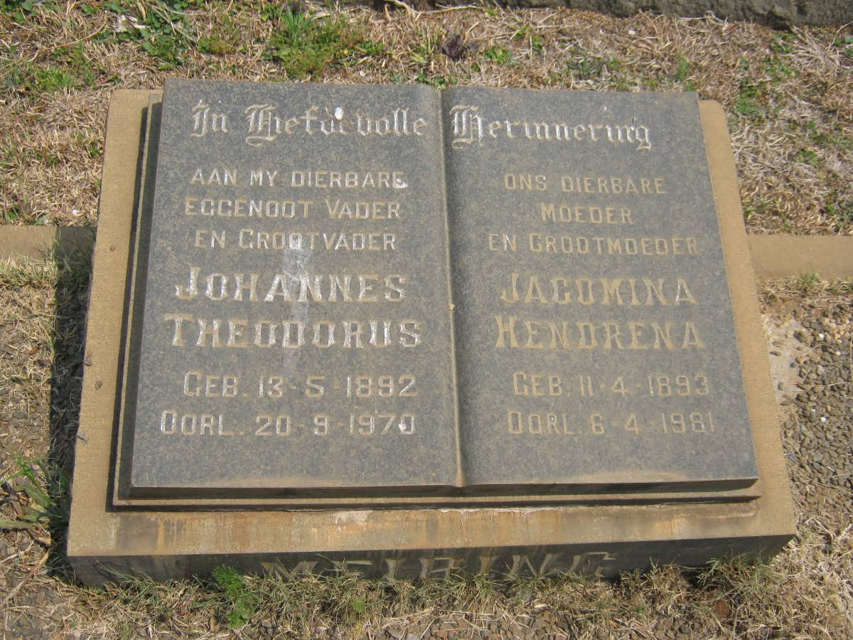 MEIRING Johannes Theodorus 1892-1970 &amp; Jacomina Hendrena 1893-1981