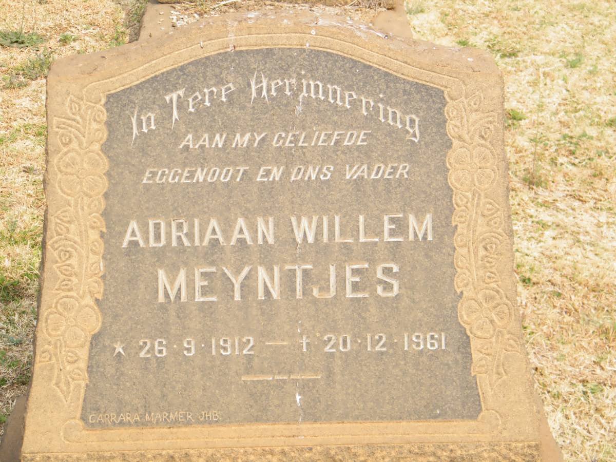 MEYNTJES Adriaan Willem 1912-1961