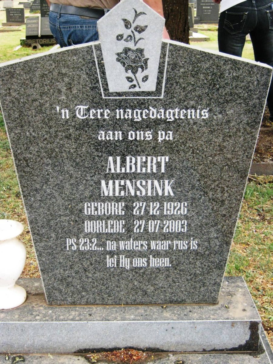 MENSINK Albert 1926-2003