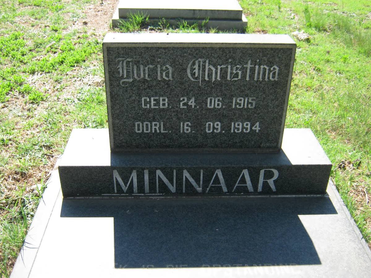 MINNAAR Lucia Christina 1915-1994