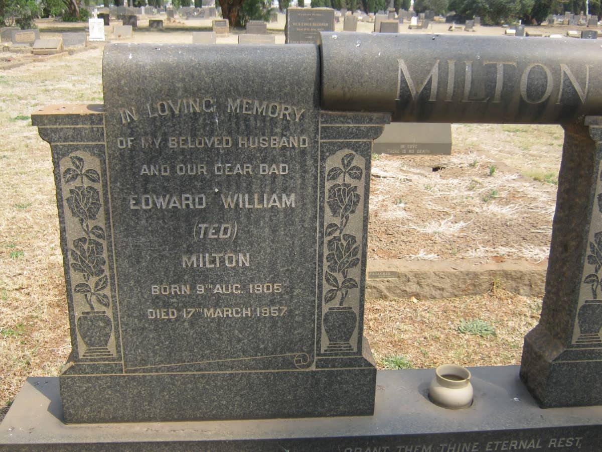 MILTON Edward William 1905-1957