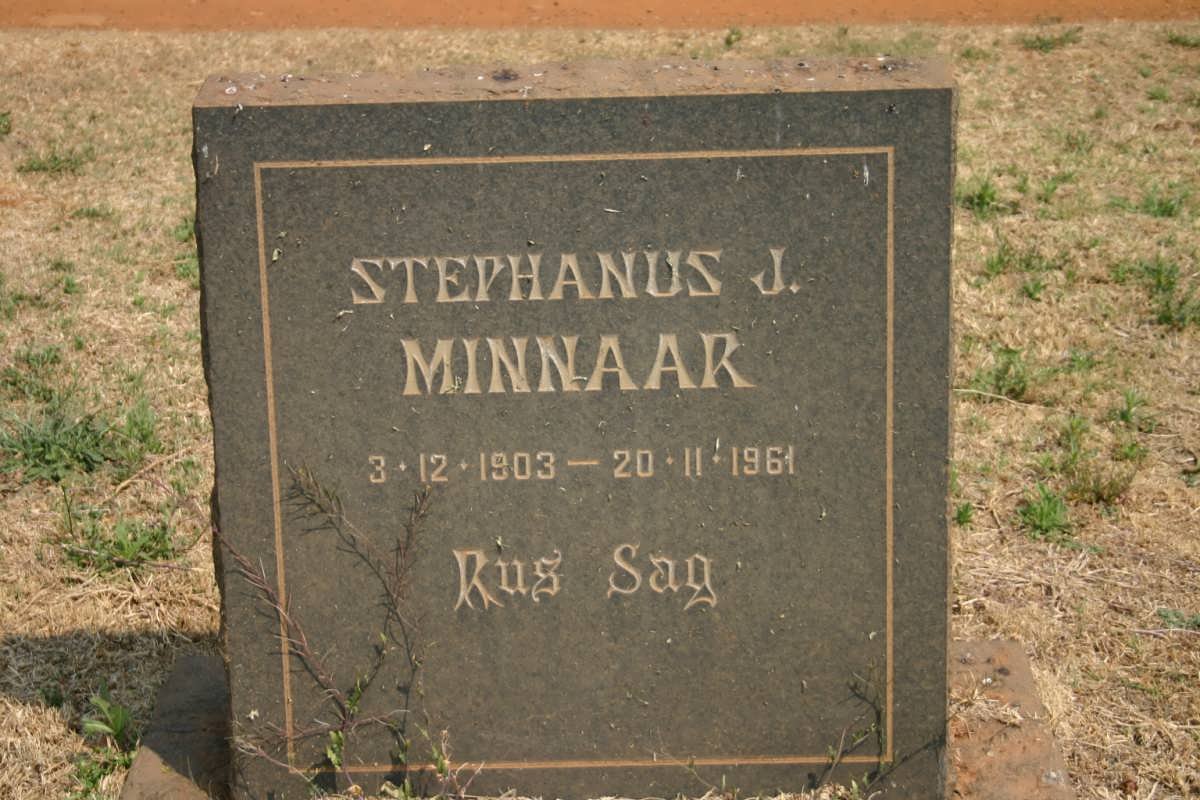 MINNAAR Stephanus J. 1903-1961