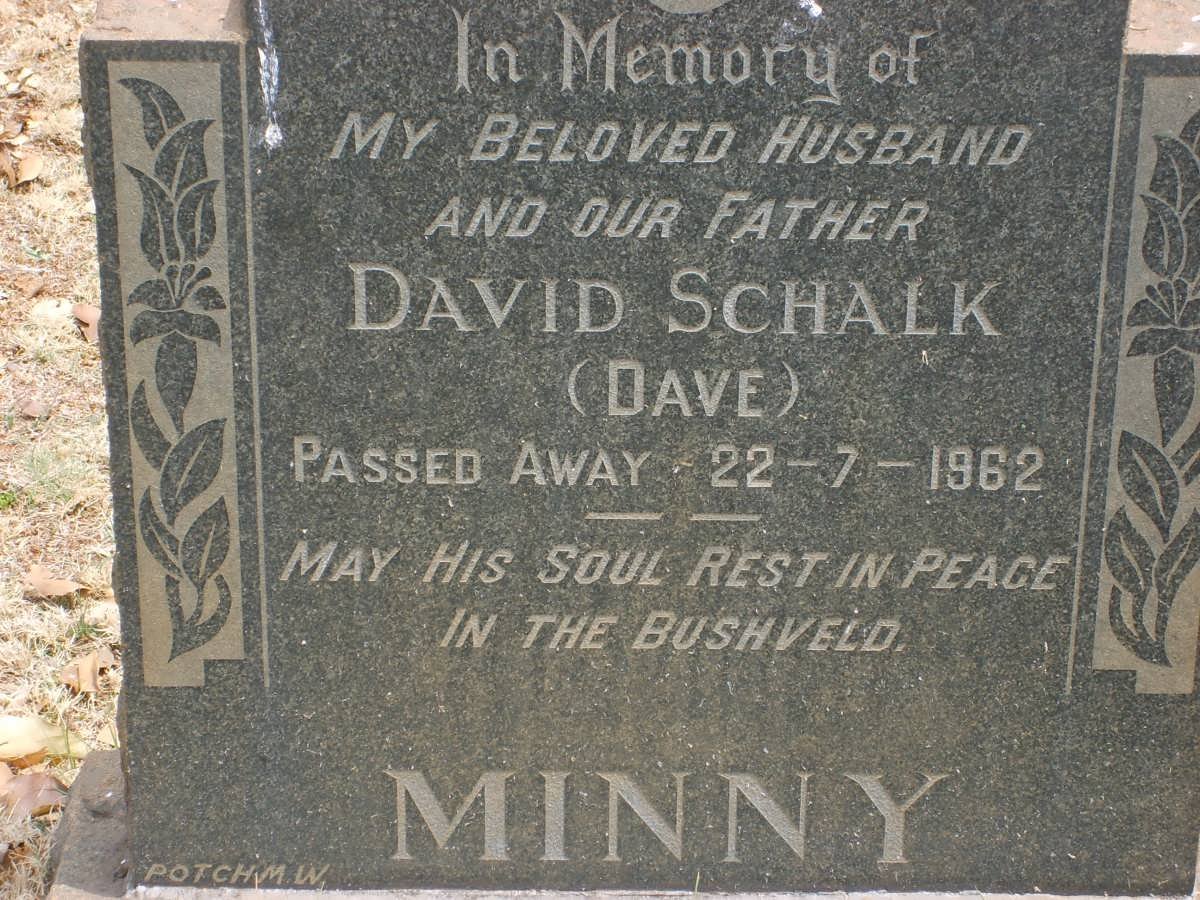 MINNY David Schalk -1962
