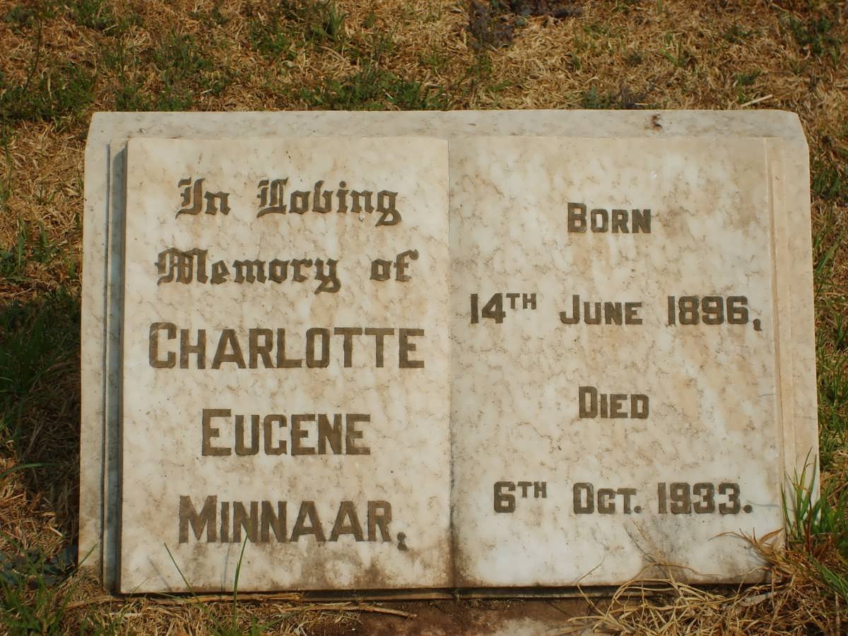 MINNAAR Charlotte Eugene 1896-1933