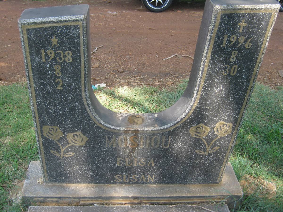 MOSHOU Elisa Susan 1938-1996