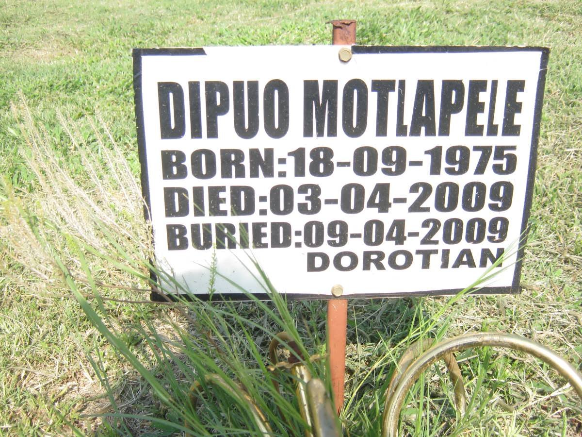 MOTLAPELE Dipuo 1975-2009