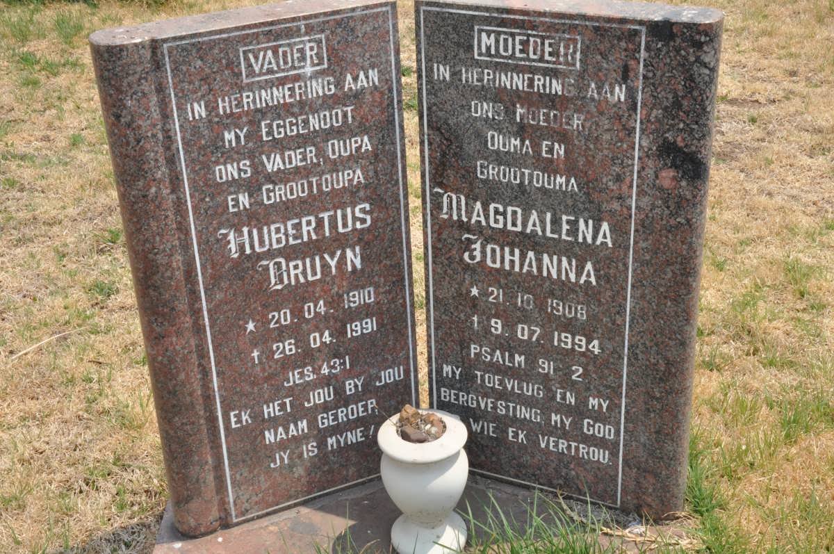 MOSTERT Hubertus Druyn 1910-1991 &amp; Magdalena Johanna 1908-1994
