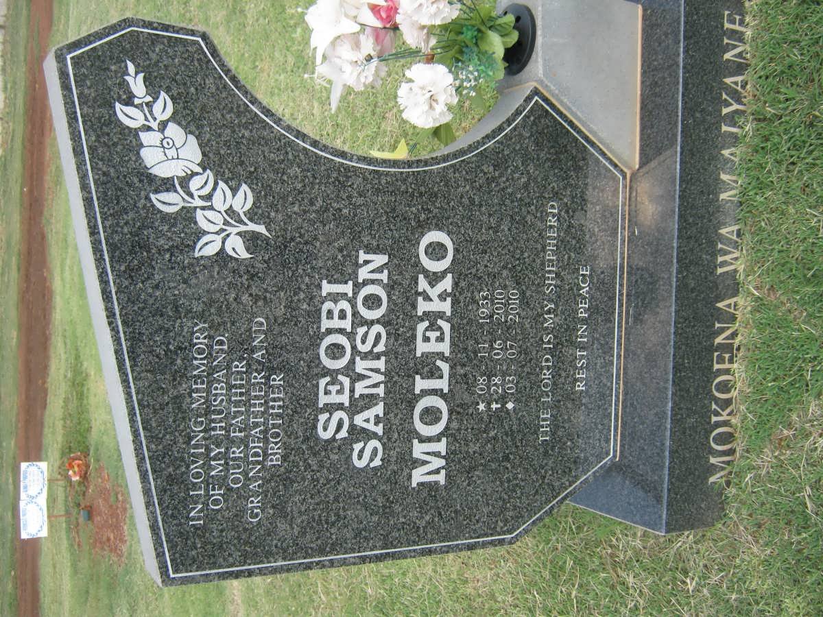 MOLEKO Seobi Samson 1933-2010