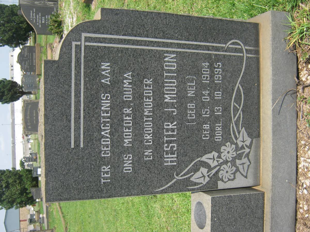 MOUTON Hester J. nee NEL 1904-1995