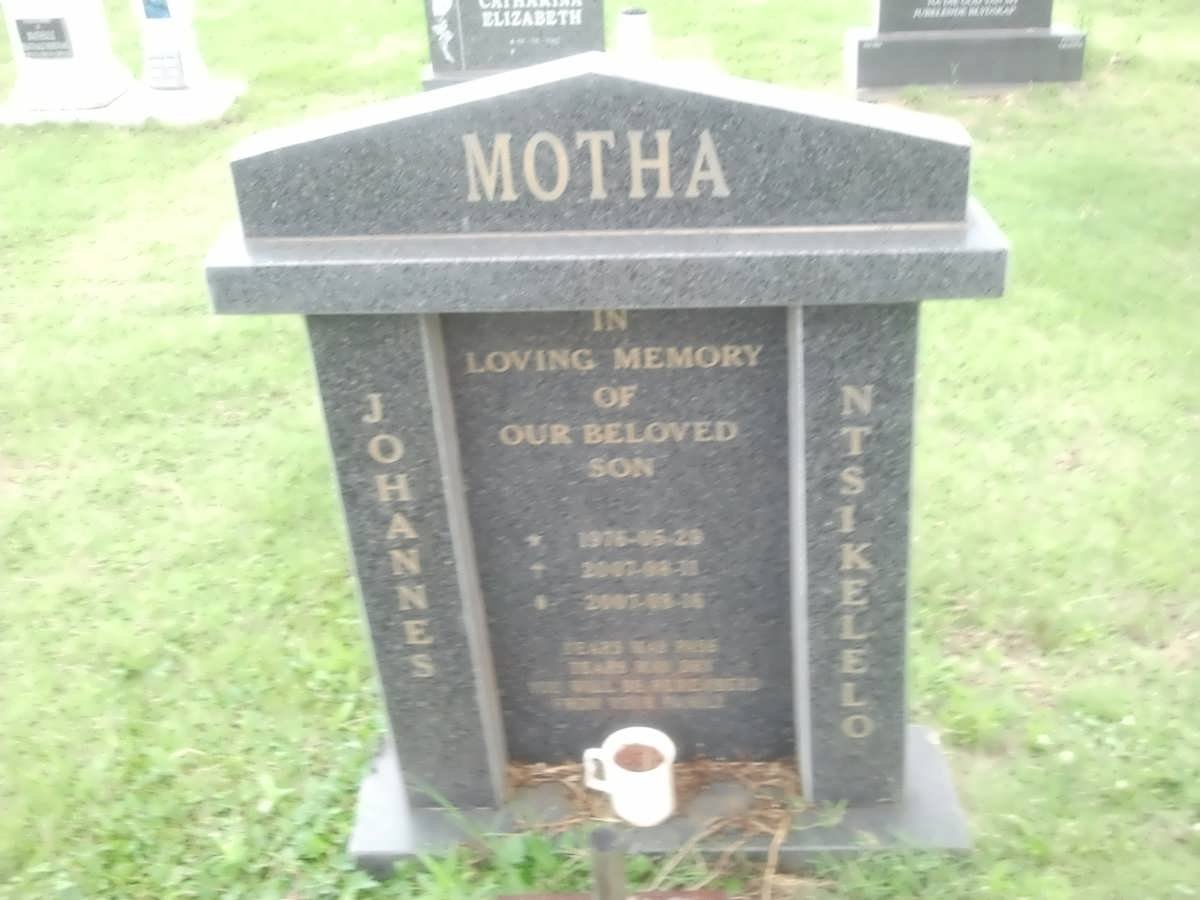 MOTHA Johannes Ntsikelelo 1976-2007