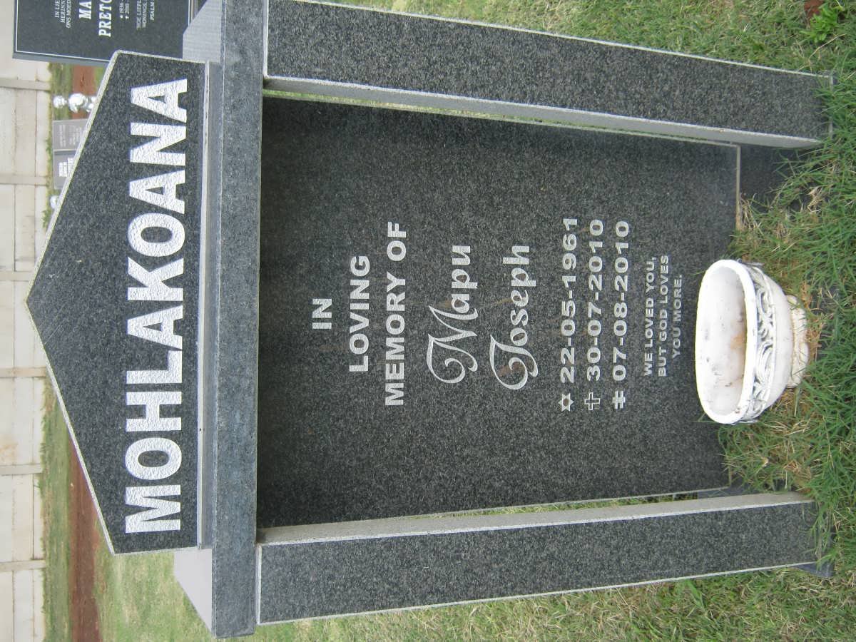 MOHLAKOANA Mapu Joseph 1961-2010