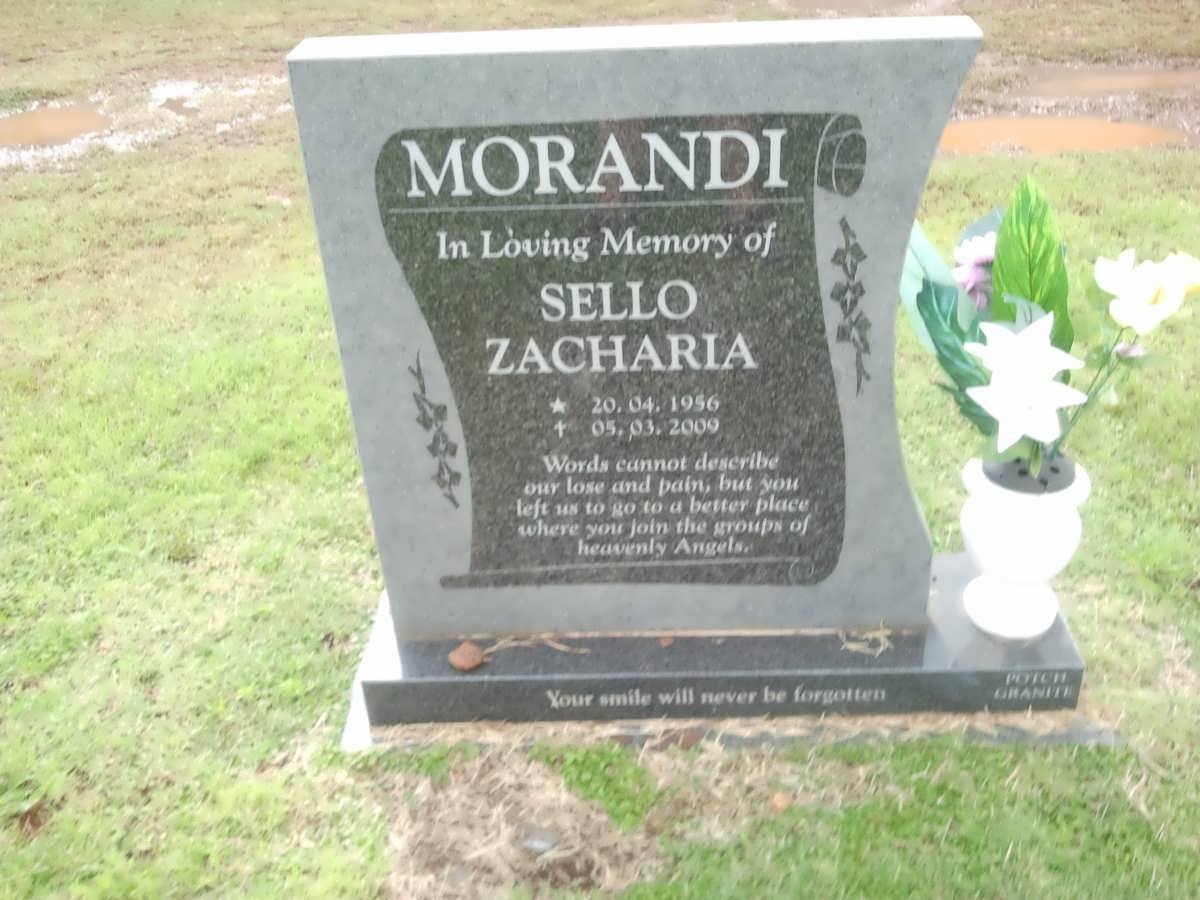 MORANDI Sello Zacharia 1956-2009