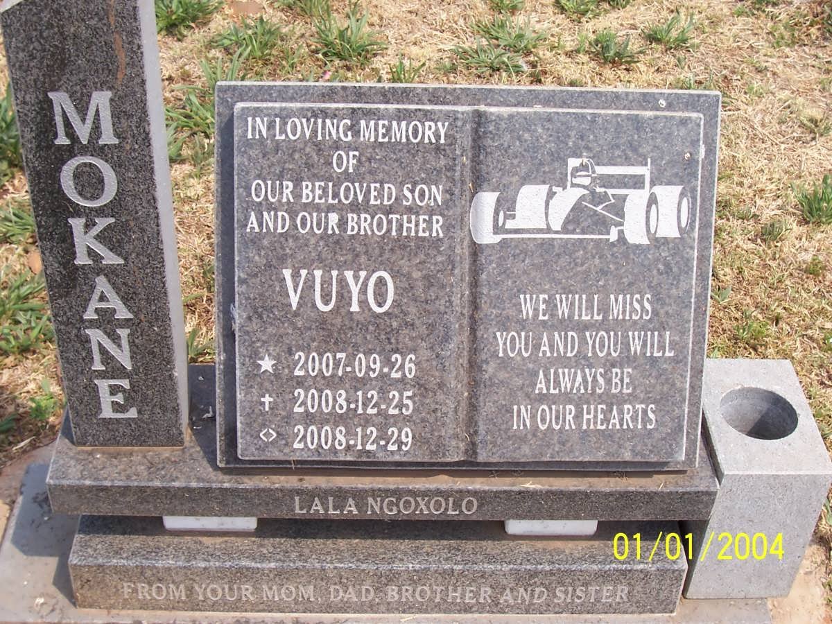 MOKANE Vuyo 2007-2008