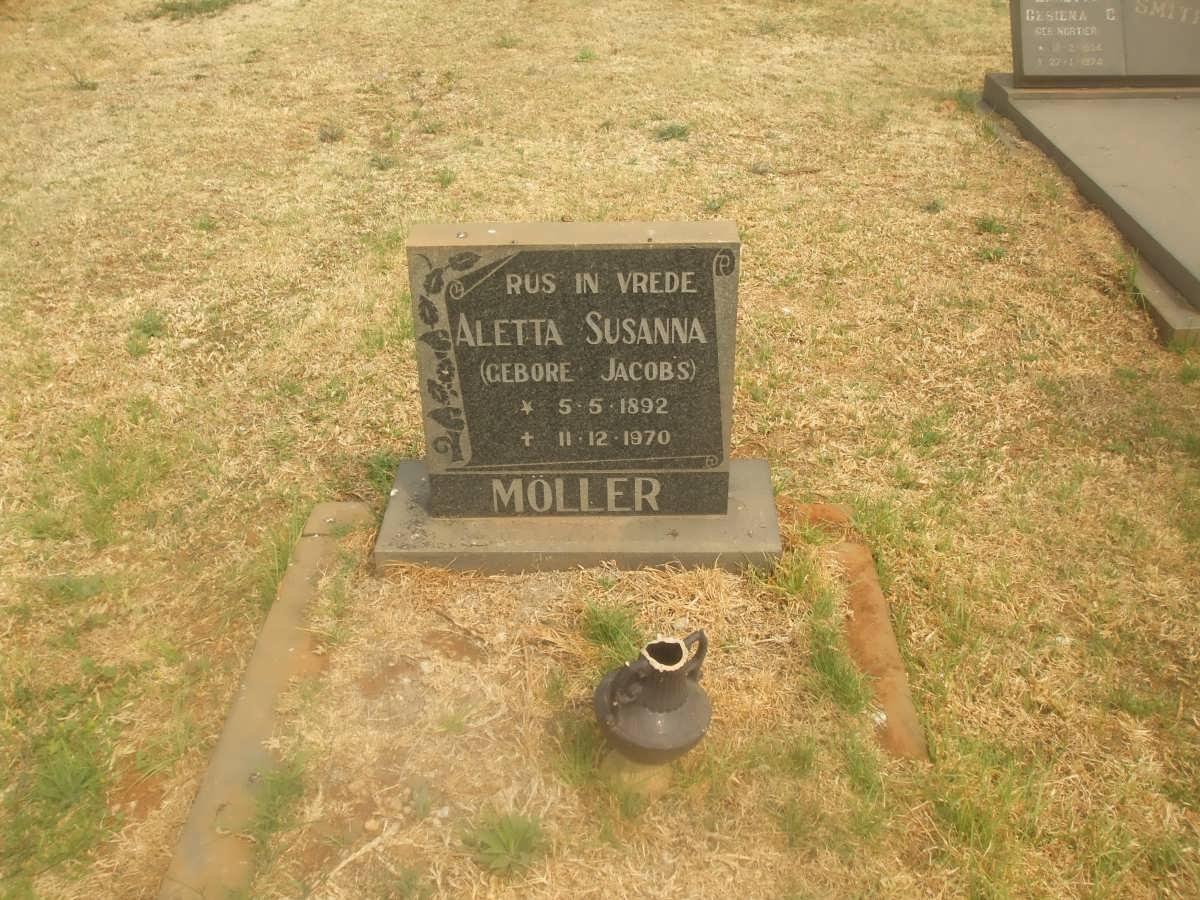 MOLLER Aletta Susanna nee JACOBS 1892-1970