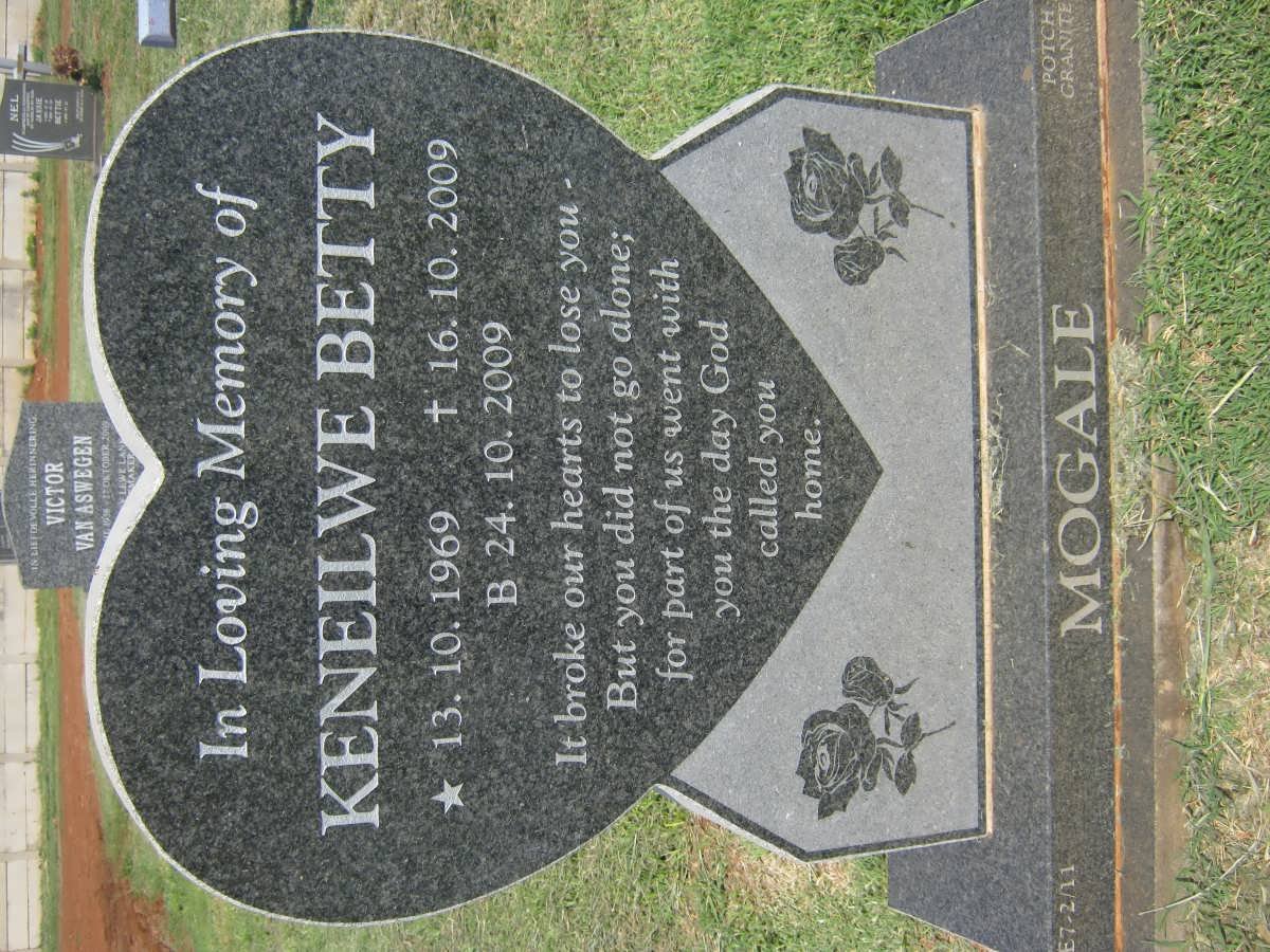 MOGALE Keneilwe Betty 1969-2009