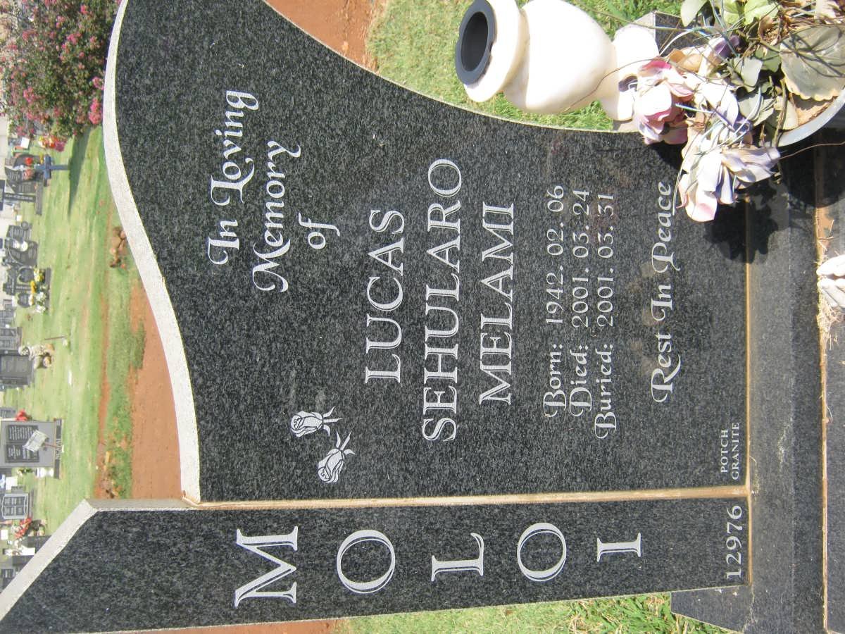 MOLOI Lucas Sehularo Melami 1942-2001
