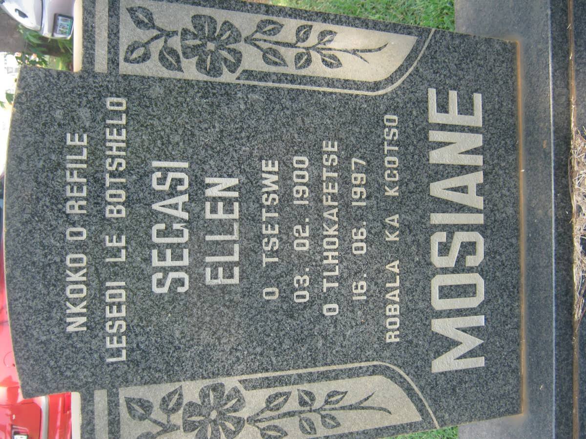 MOSAINE Segasi Ellen 1900-1997