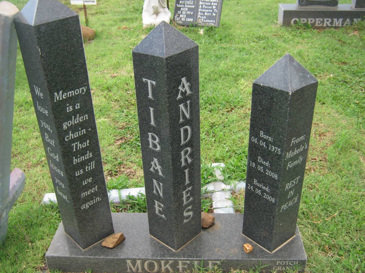 MOKELE Tibane Andries 1975-2008