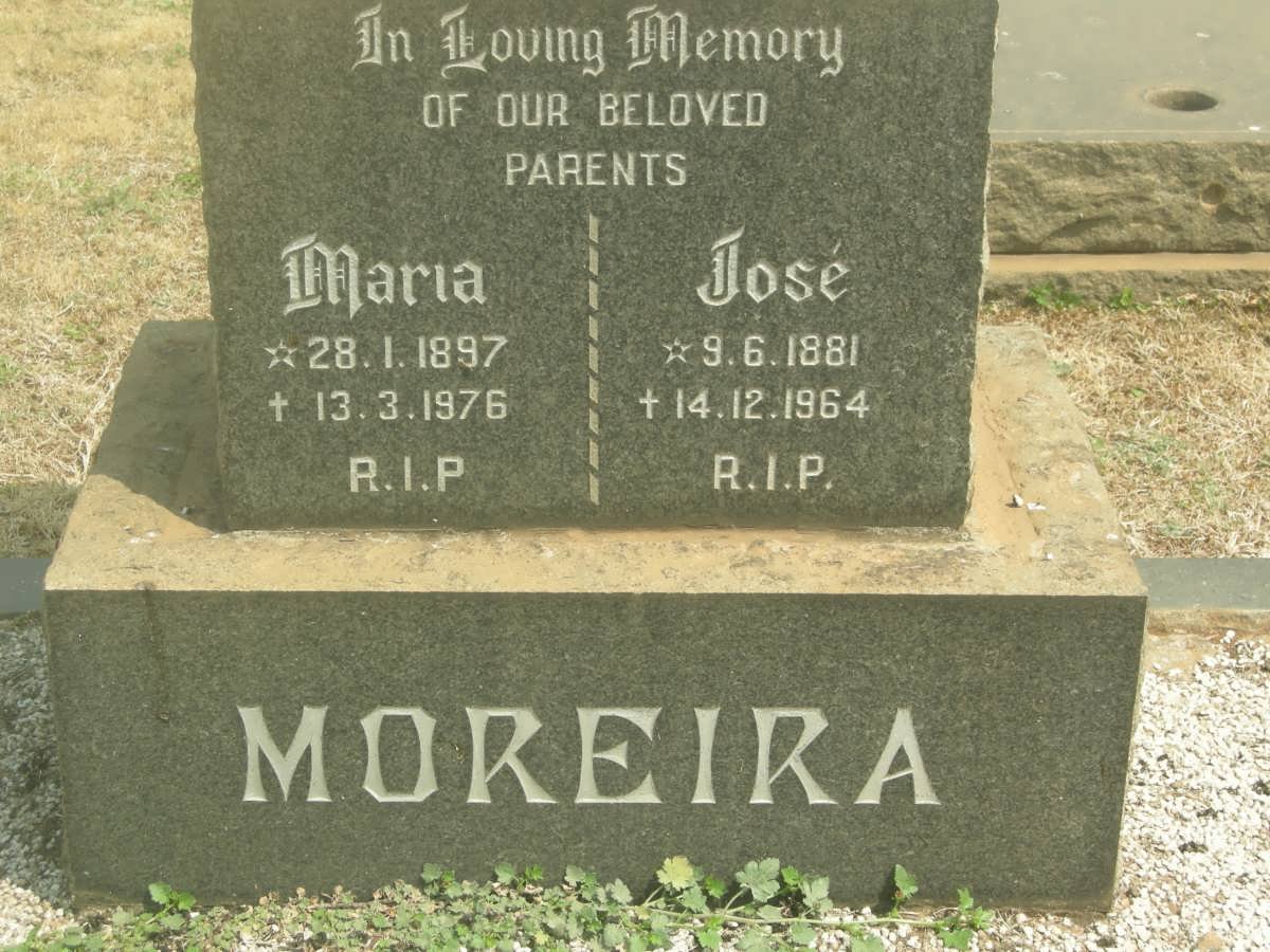 MOREIRA Jose 1881-1964 &amp; Maria 1897-1976
