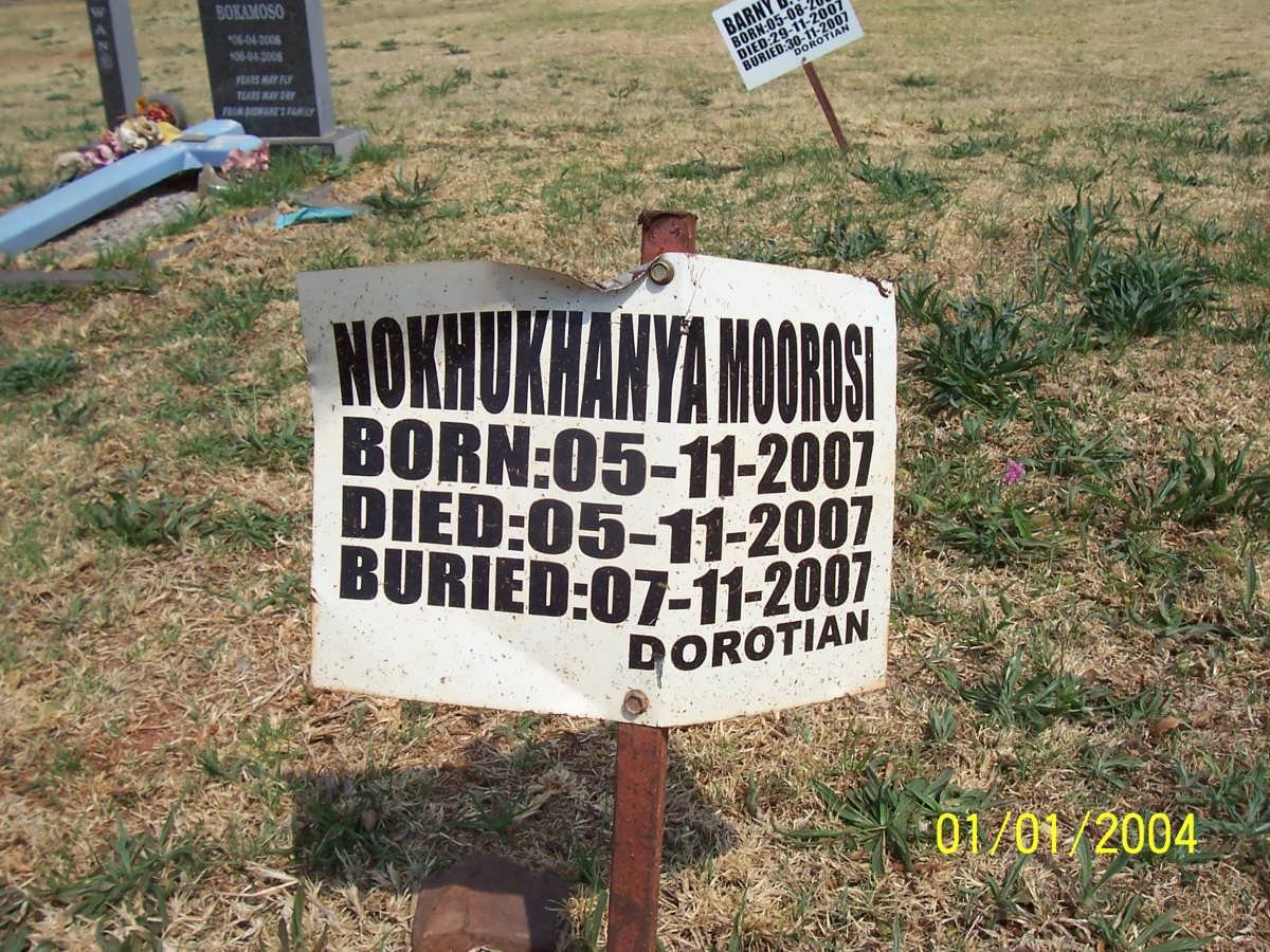 MOOROSI Nokhukhanya 2007-2007
