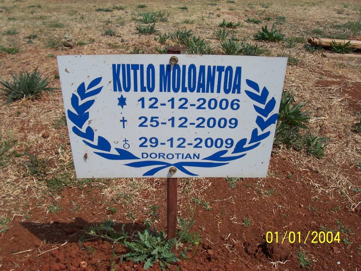MOLOANTOA Kutlo 2006-2009