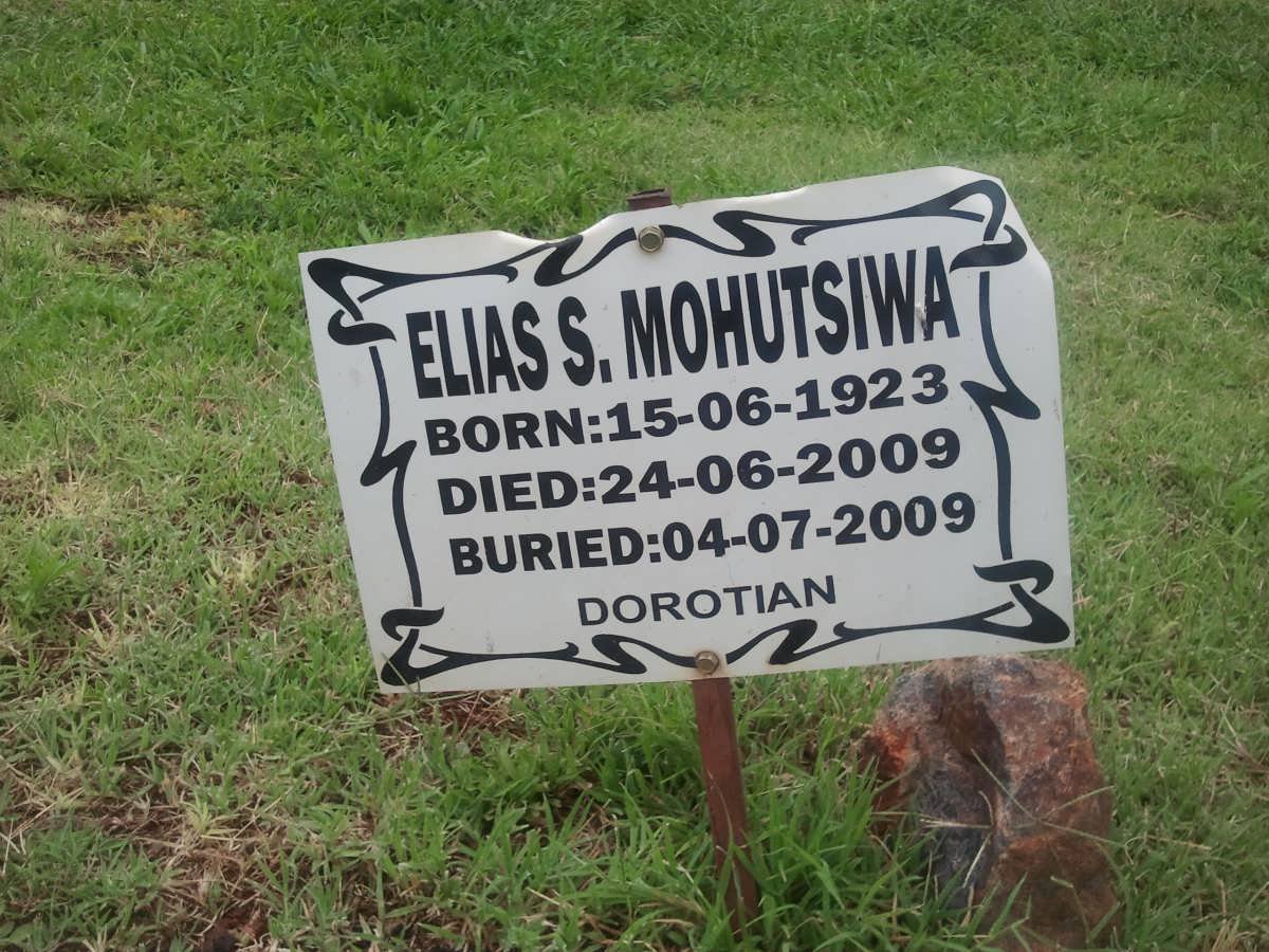 MOHUDSIWA Elias S. 1923-2009