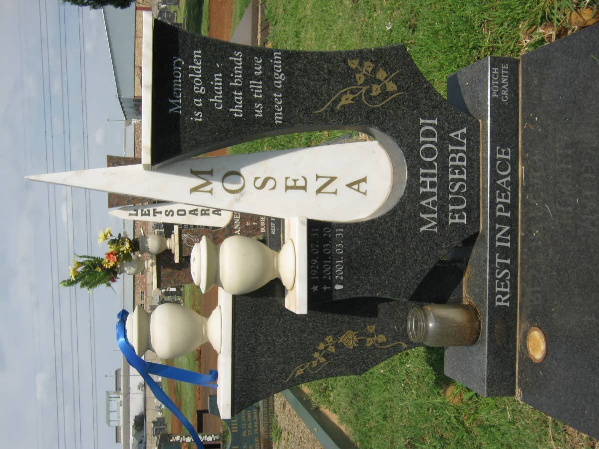 MOSENA Mahlodi Eusebia 1929-2001