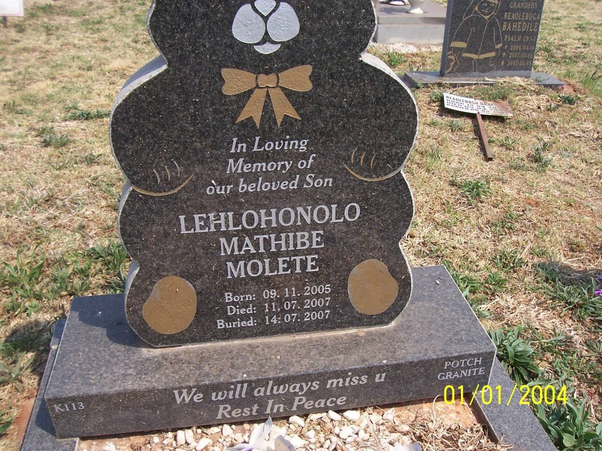MOLETE Lehlohonolo Mathibe 2005-2007