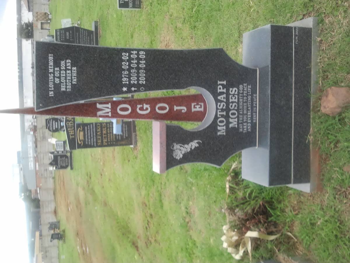 MOGOJE Motsapi Moses 1976-2009