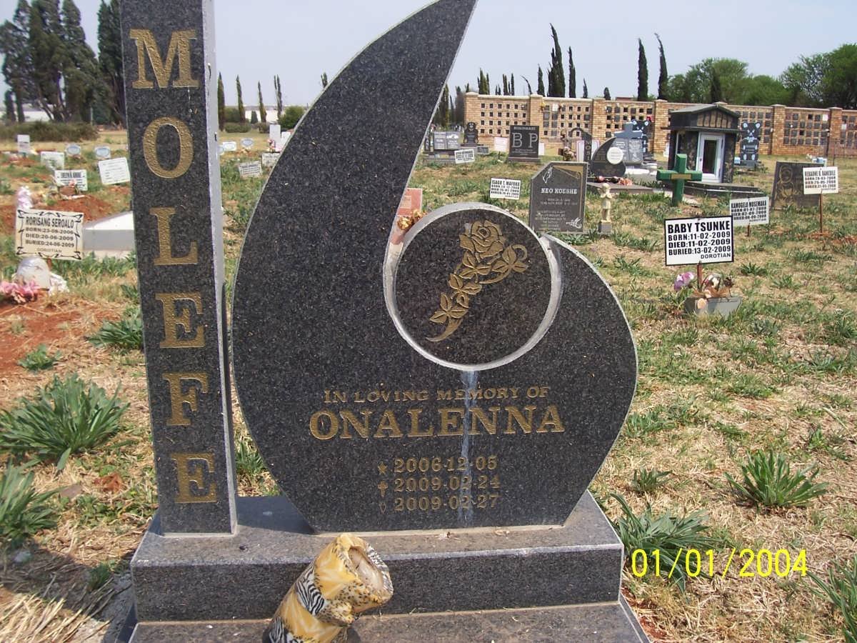 MOLEFE Onalenna 2006-2009