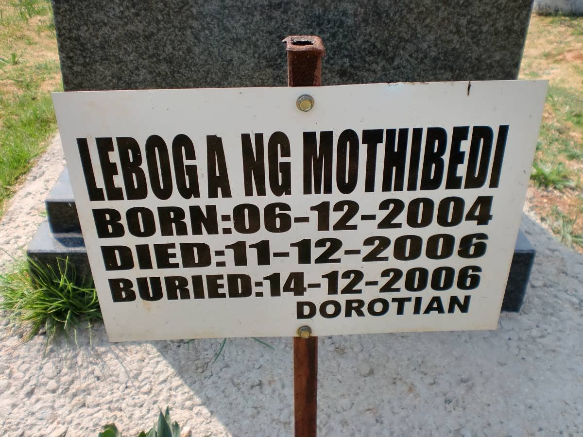 MOTHIBEDI Leboga Ng 2004-2006