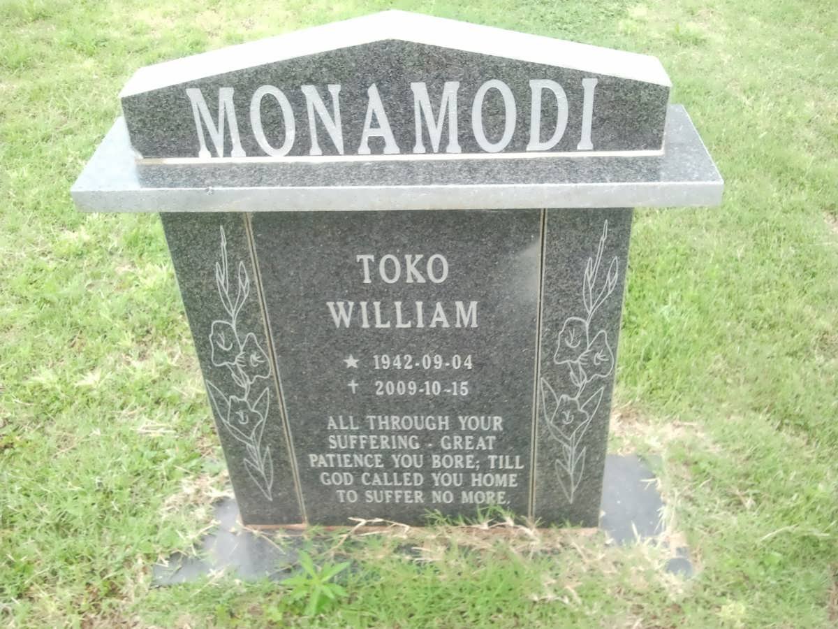 MONAMODI Toko William 1942-2009