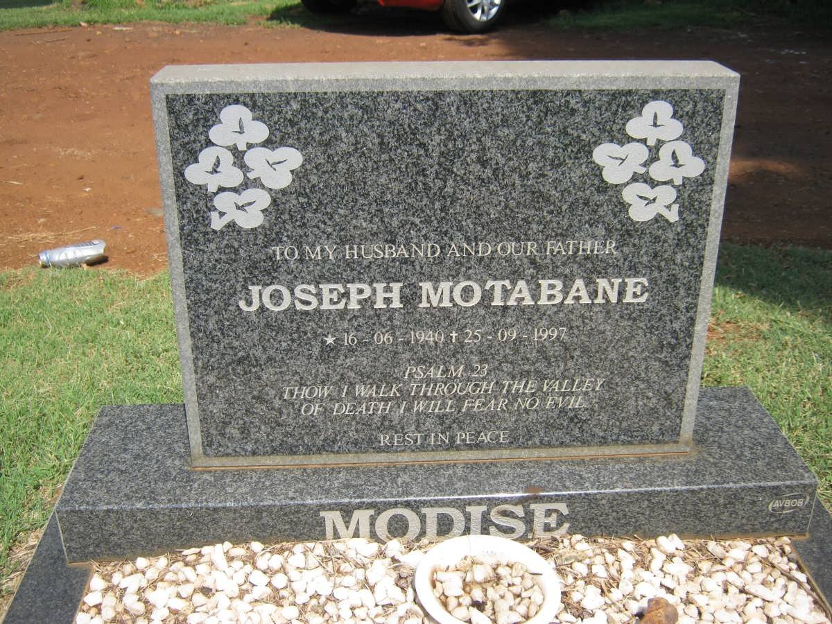 MOTABANE Joseph 1940-1997