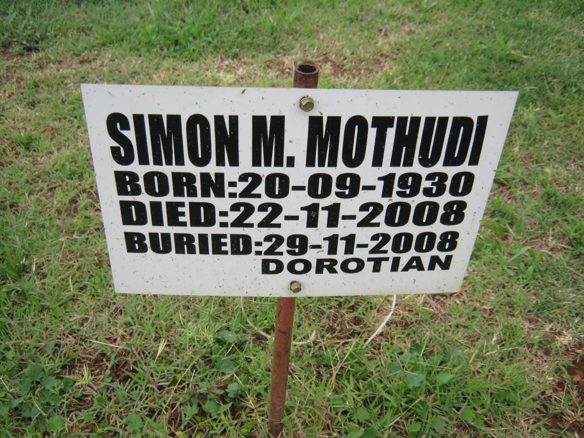 MOTHUDI Simon M. 1930-2008
