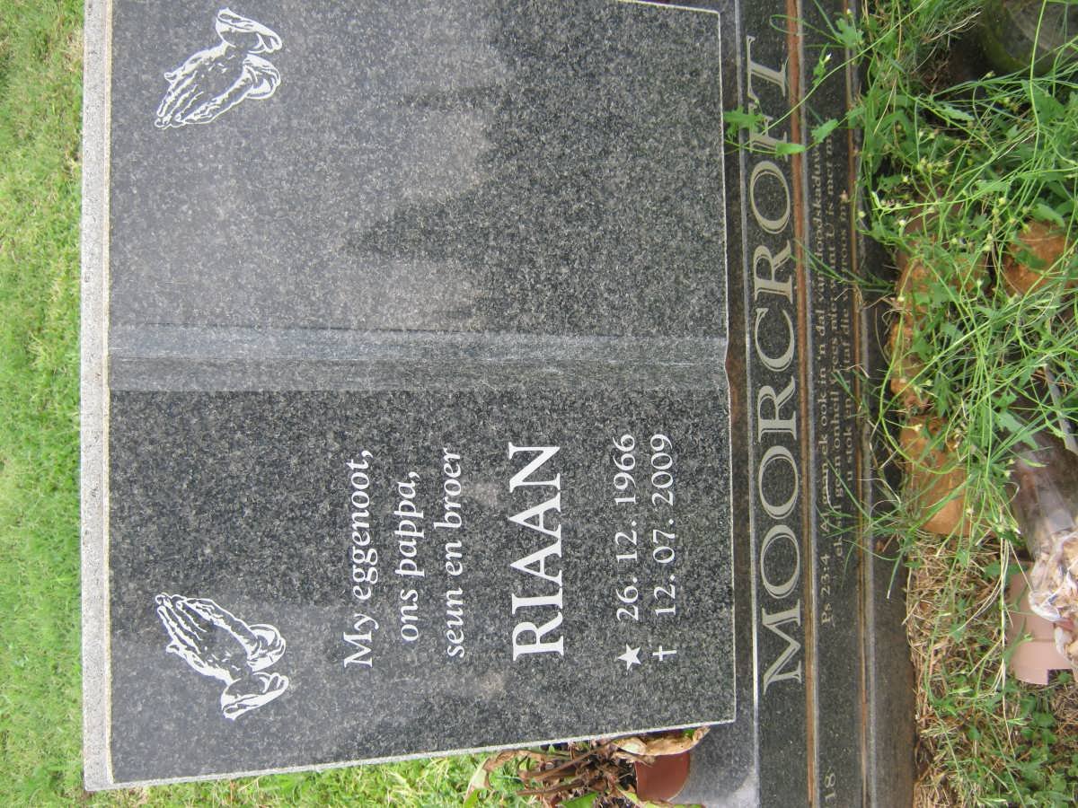 MOORCROFT Riaan 1966-2009