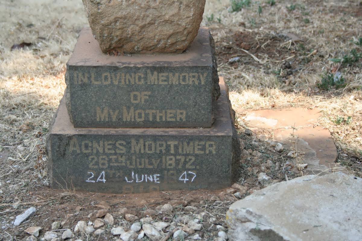 MORTIMER Agnes 1872-1947