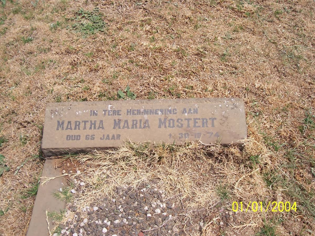 MOSTERT Martha Maria -1974