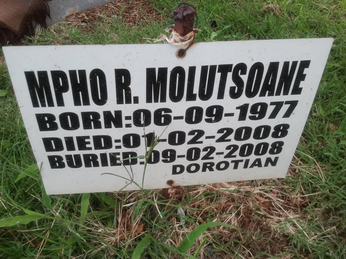 MOLUTSUANE Mpho R. 1977-2008