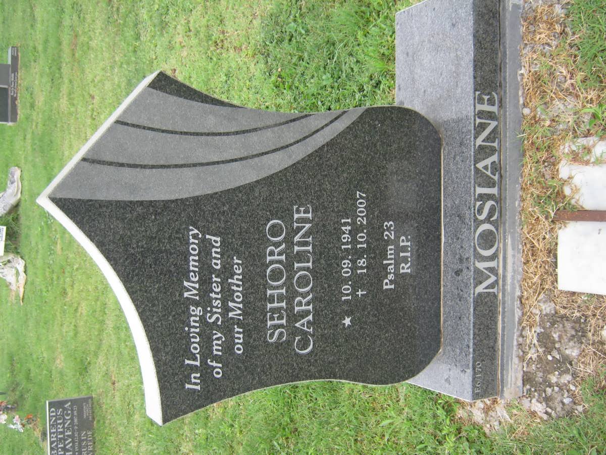 MOSIANE Sehoro Caroline 1941-2007